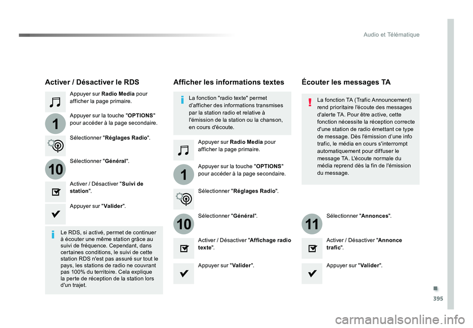 TOYOTA PROACE 2019  Notices Demploi (in French) .
395
1
110
1011
Audio et Télématique
Appuyer sur Radio Media pour 
afficher la page primaire.
Appuyer sur Radio Media pour 
afficher la page primaire.
Appuyer sur la touche "
OPTIONS" 
pour