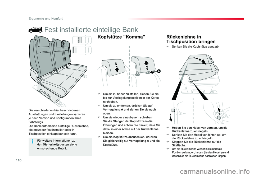 TOYOTA PROACE 2019 Betriebsanleitungen (in German) 110
Ergonomie und Komfort
Jumpy _de_Chap03_ergonomie-et-confort_ed01-2016
Fest installierte einteilige Bank
F Um sie zu höher zu stellen, ziehen Sie sie bis zur Verriegelungsposition in der Kerbe
n TOYOTA PROACE 2019 Betriebsanleitungen (in German) 110
Ergonomie und Komfort
Jumpy _de_Chap03_ergonomie-et-confort_ed01-2016
Fest installierte einteilige Bank
F Um sie zu höher zu stellen, ziehen Sie sie bis zur Verriegelungsposition in der Kerbe
n
