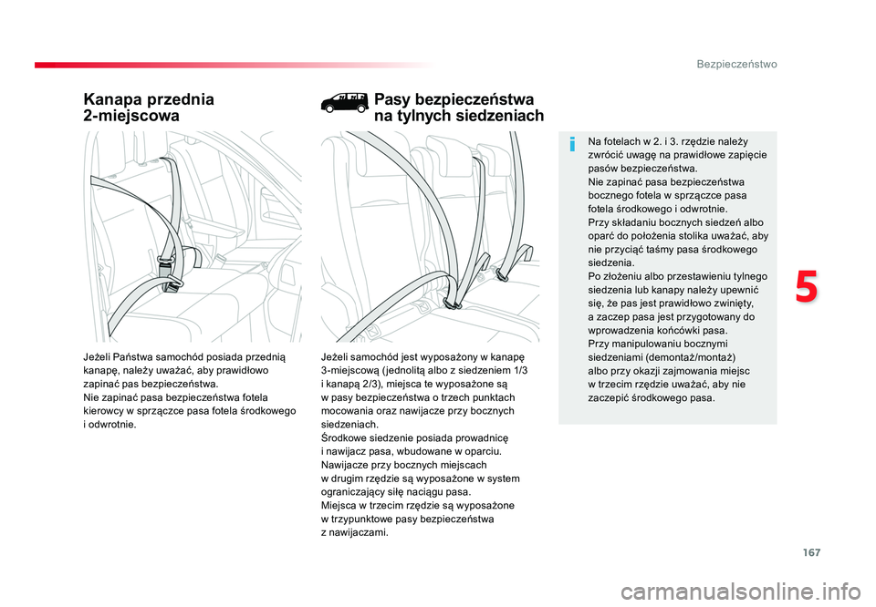 TOYOTA PROACE 2019 Instrukcja obsługi (in Polish) 167
5
Bezpieczeństwo
Jumpy _pl_Chap05_securite_ed01-2016
Kanapa przednia
2-miejscowa
Jeżeli samochód jest wyposażony w kanapę
3 -miejscowÄ… ( jednolitÄ… albo z siedzeniem 1/3
i kanapą 2/3), m TOYOTA PROACE 2019 Instrukcja obsługi (in Polish) 167
5
Bezpieczeństwo
Jumpy _pl_Chap05_securite_ed01-2016
Kanapa przednia
2-miejscowa
Jeżeli samochód jest wyposażony w kanapę
3 -miejscowÄ… ( jednolitÄ… albo z siedzeniem 1/3
i kanapÄ… 2/3), m