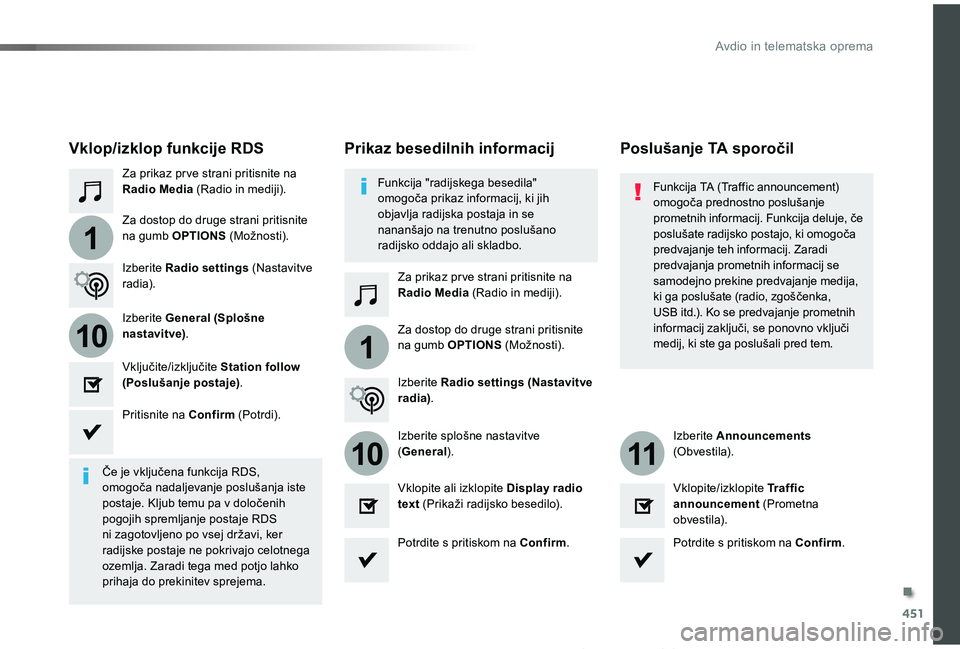 TOYOTA PROACE 2019 Manual de utilizare (in Romanian) 451
1
110
1011
Proace_sl_Chap10c_RCC-1_ed01-2019
Za prikaz pr ve strani pritisnite na Radio Media (Radio in mediji).
Za prikaz pr ve strani pritisnite na Radio Media (Radio in mediji).
Za dostop do dr TOYOTA PROACE 2019 Manual de utilizare (in Romanian) 451
1
110
1011
Proace_sl_Chap10c_RCC-1_ed01-2019
Za prikaz pr ve strani pritisnite na Radio Media (Radio in mediji).
Za prikaz pr ve strani pritisnite na Radio Media (Radio in mediji).
Za dostop do dr