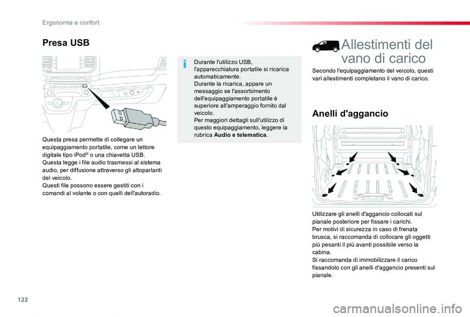 TOYOTA PROACE 2020 Manuale duso (in Italian) 122
Proace_it_Chap03_ergonomie-et-confort_ed01-2019
Anelli d'aggancio
Allestimenti del
vano di carico
Utilizzare gli anelli d'aggancio collocati sul pianale posteriore per fissare i carichi.P TOYOTA PROACE 2020 Manuale duso (in Italian) 122
Proace_it_Chap03_ergonomie-et-confort_ed01-2019
Anelli d'aggancio
Allestimenti del
vano di carico
Utilizzare gli anelli d'aggancio collocati sul pianale posteriore per fissare i carichi.P