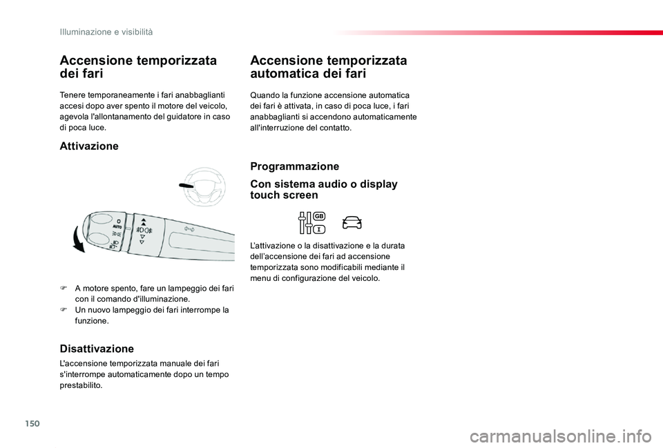 TOYOTA PROACE 2020 Manuale duso (in Italian) 150
Proace_it_Chap04_eclairage-et-visibilite_ed01-2019
Tenere temporaneamente i fari anabbaglianti accesi dopo aver spento il motore del veicolo, agevola l'allontanamento del guidatore in caso di TOYOTA PROACE 2020 Manuale duso (in Italian) 150
Proace_it_Chap04_eclairage-et-visibilite_ed01-2019
Tenere temporaneamente i fari anabbaglianti accesi dopo aver spento il motore del veicolo, agevola l'allontanamento del guidatore in caso di