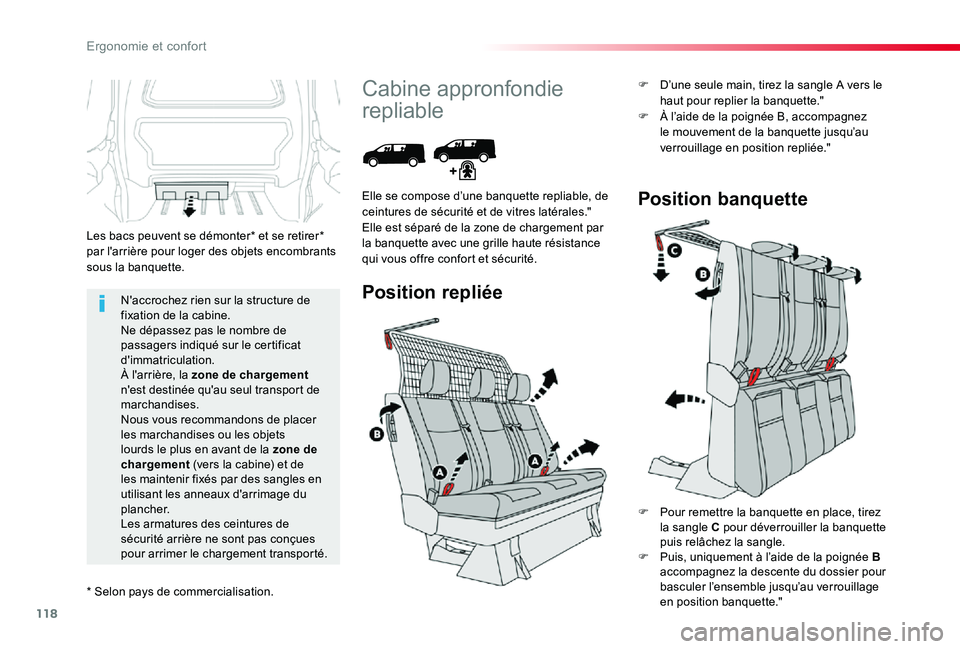 TOYOTA PROACE 2020 Notices Demploi (in French) 118
N'accrochez rien sur la structure de fixation de la cabine.Ne dépassez pas le nombre de passagers indiqué sur le certificat d'immatriculation.À l'arrière, la zone de chargement n TOYOTA PROACE 2020 Notices Demploi (in French) 118
N'accrochez rien sur la structure de fixation de la cabine.Ne dépassez pas le nombre de passagers indiqué sur le certificat d'immatriculation.À l'arrière, la zone de chargement n