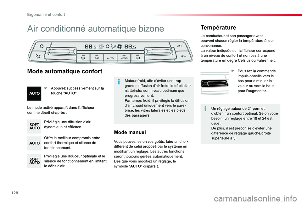TOYOTA PROACE 2020 Notices Demploi (in French) 128
Un réglage autour de 21 permet d'obtenir un confort optimal. Selon votre besoin, un réglage entre 18 et 24 est usuel.De plus, il est préconisé d'éviter une différence de réglage gau TOYOTA PROACE 2020 Notices Demploi (in French) 128
Un réglage autour de 21 permet d'obtenir un confort optimal. Selon votre besoin, un réglage entre 18 et 24 est usuel.De plus, il est préconisé d'éviter une différence de réglage gau