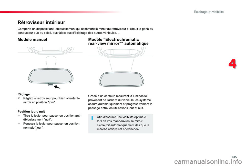 TOYOTA PROACE 2020 Notices Demploi (in French) 145
Rétroviseur intérieur
Comporte un dispositif anti-éblouissement qui assombrit le miroir du rétroviseur et réduit la gêne du conducteur due au soleil, aux faisceaux d'éclairage des autre TOYOTA PROACE 2020 Notices Demploi (in French) 145
Rétroviseur intérieur
Comporte un dispositif anti-éblouissement qui assombrit le miroir du rétroviseur et réduit la gêne du conducteur due au soleil, aux faisceaux d'éclairage des autre