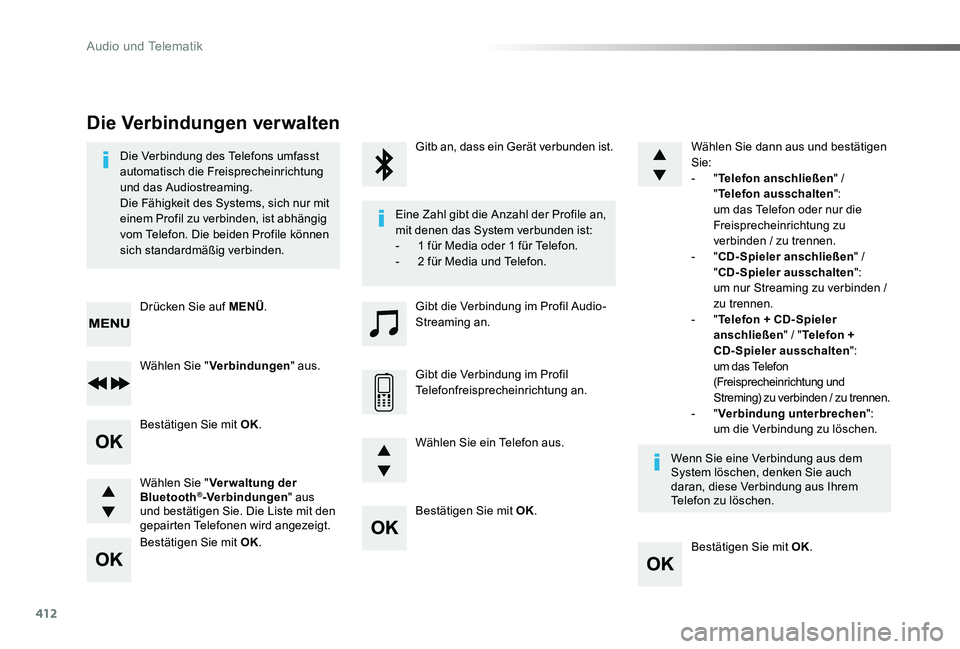 TOYOTA PROACE 2020 Betriebsanleitungen (in German) 412
Proace_de_Chap10d_RD6_ed2019_V02
Bestätigen Sie mit OK.
Bestätigen Sie mit OK.
Bestätigen Sie mit OK.
Bestätigen Sie mit OK.
Die Verbindung des Telefons umfasst automatisch die Freisprecheinri TOYOTA PROACE 2020 Betriebsanleitungen (in German) 412
Proace_de_Chap10d_RD6_ed2019_V02
Bestätigen Sie mit OK.
Bestätigen Sie mit OK.
Bestätigen Sie mit OK.
Bestätigen Sie mit OK.
Die Verbindung des Telefons umfasst automatisch die Freisprecheinri