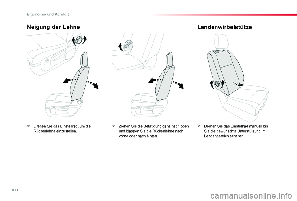 TOYOTA PROACE 2020 Betriebsanleitungen (in German) 100
Proace_de_Chap03_ergonomie-et-confort_ed2019_V02
F Drehen Sie das Einstellrad, um die Rückenlehne einzustellen.
Neigung der Lehne
F Drehen Sie das Einstellrad manuell bis Sie die gewünschte Unte TOYOTA PROACE 2020 Betriebsanleitungen (in German) 100
Proace_de_Chap03_ergonomie-et-confort_ed2019_V02
F Drehen Sie das Einstellrad, um die Rückenlehne einzustellen.
Neigung der Lehne
F Drehen Sie das Einstellrad manuell bis Sie die gewünschte Unte