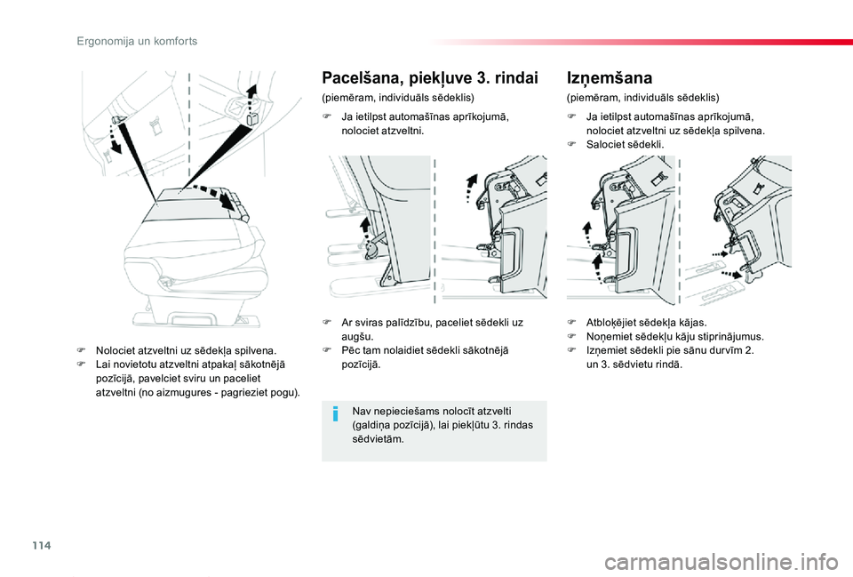 TOYOTA PROACE 2020 Lietošanas Instrukcija (in Latvian) 114
Proace_lv_Chap03_ergonomie-et-confort_ed01-2019
F Ja ietilpst automašīnas aprīkojumā, nolociet atzveltni uz sēdekļa spilvena.F Salociet sēdekli.
F Ar sviras palīdzību, paceliet sēdekli u TOYOTA PROACE 2020 Lietošanas Instrukcija (in Latvian) 114
Proace_lv_Chap03_ergonomie-et-confort_ed01-2019
F Ja ietilpst automašīnas aprīkojumā, nolociet atzveltni uz sēdekļa spilvena.F Salociet sēdekli.
F Ar sviras palīdzību, paceliet sēdekli u
