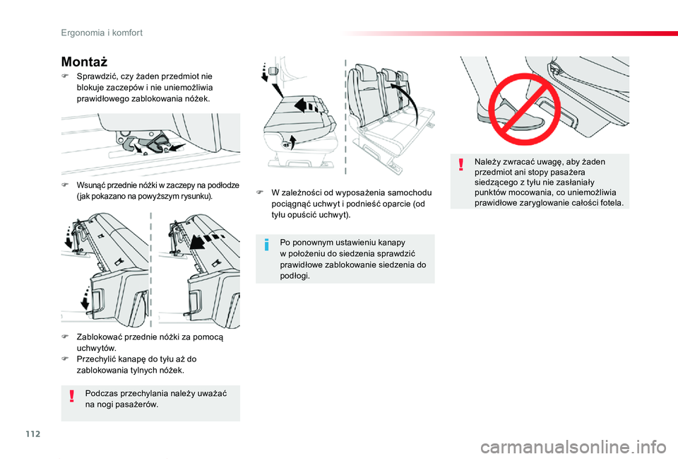 TOYOTA PROACE 2020 Instrukcja obsługi (in Polish) 112
Proace_pl_Chap03_ergonomie-et-confort_ed01-2019
F W zależności od wyposażenia samochodu pociągnąć uchwyt i podnieść oparcie (od tyłu opuścić uchwyt).
Po ponownym ustawieniu kanapy w poŠTOYOTA PROACE 2020 Instrukcja obsługi (in Polish) 112
Proace_pl_Chap03_ergonomie-et-confort_ed01-2019
F W zależności od wyposażenia samochodu pociągnąć uchwyt i podnieść oparcie (od tyłu opuścić uchwyt).
Po ponownym ustawieniu kanapy w poÅ