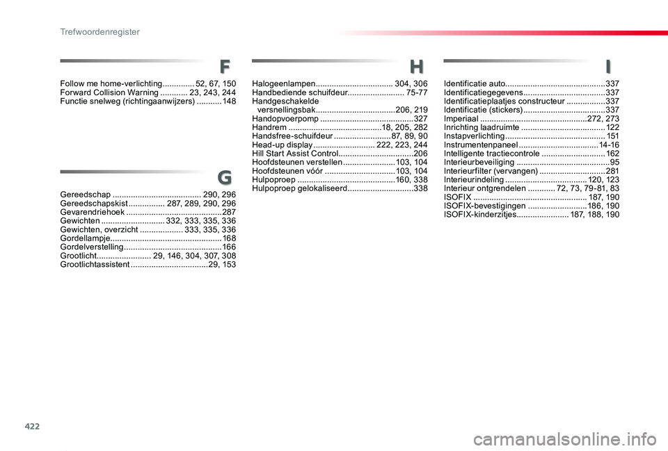 TOYOTA PROACE 2020 Instructieboekje (in Dutch) 422
Proace_nl_Chap11_index-alpha_ed01-2019
f
Identificatie auto............................................337Identificatiegegevens ....................................337Identificatieplaatjes constru TOYOTA PROACE 2020 Instructieboekje (in Dutch) 422
Proace_nl_Chap11_index-alpha_ed01-2019
f
Identificatie auto............................................337Identificatiegegevens ....................................337Identificatieplaatjes constru