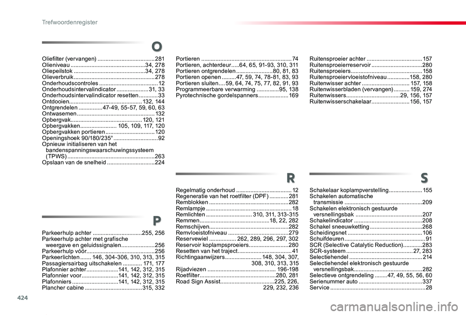 TOYOTA PROACE 2020 Instructieboekje (in Dutch) 424
Proace_nl_Chap11_index-alpha_ed01-2019
Parkeerhulp achter ...............................255, 256Parkeerhulp achter met grafische weergave en geluidssignalen .....................256Parkeerhulp v TOYOTA PROACE 2020 Instructieboekje (in Dutch) 424
Proace_nl_Chap11_index-alpha_ed01-2019
Parkeerhulp achter ...............................255, 256Parkeerhulp achter met grafische weergave en geluidssignalen .....................256Parkeerhulp v