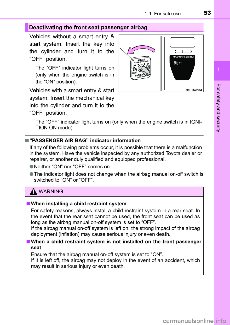 TOYOTA AURIS 2017 (in English) Workshop Manual 531-1. For safe use
1
For safety and security
UK AURIS_HB_EE (OM12K97E)
Vehicles without a smart entry &
start system: Insert the key into
the cylinder and turn it to the
“OFF” position.
The “O TOYOTA AURIS 2017 (in English) Workshop Manual 531-1. For safe use
1
For safety and security
UK AURIS_HB_EE (OM12K97E)
Vehicles without a smart entry &
start system: Insert the key into
the cylinder and turn it to the
“OFF” position.
The “O