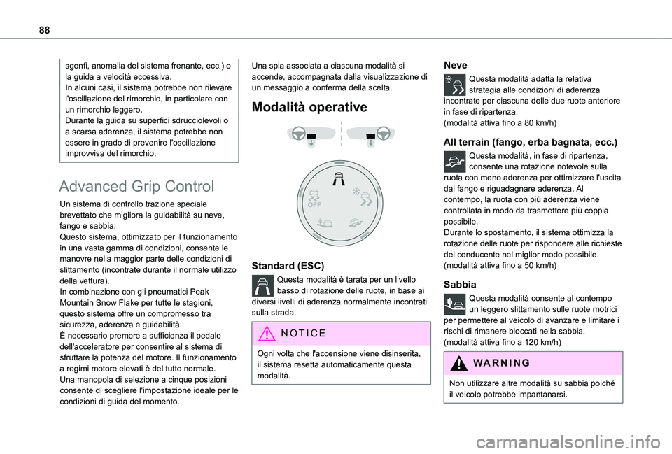TOYOTA PROACE CITY 2020 Manuale duso (in Italian) 88
sgonfi, anomalia del sistema frenante, ecc.) o la guida a velocità eccessiva.In alcuni casi, il sistema potrebbe non rilevare l'oscillazione del rimorchio, in particolare con un rimorchio legg TOYOTA PROACE CITY 2020 Manuale duso (in Italian) 88
sgonfi, anomalia del sistema frenante, ecc.) o la guida a velocità eccessiva.In alcuni casi, il sistema potrebbe non rilevare l'oscillazione del rimorchio, in particolare con un rimorchio legg