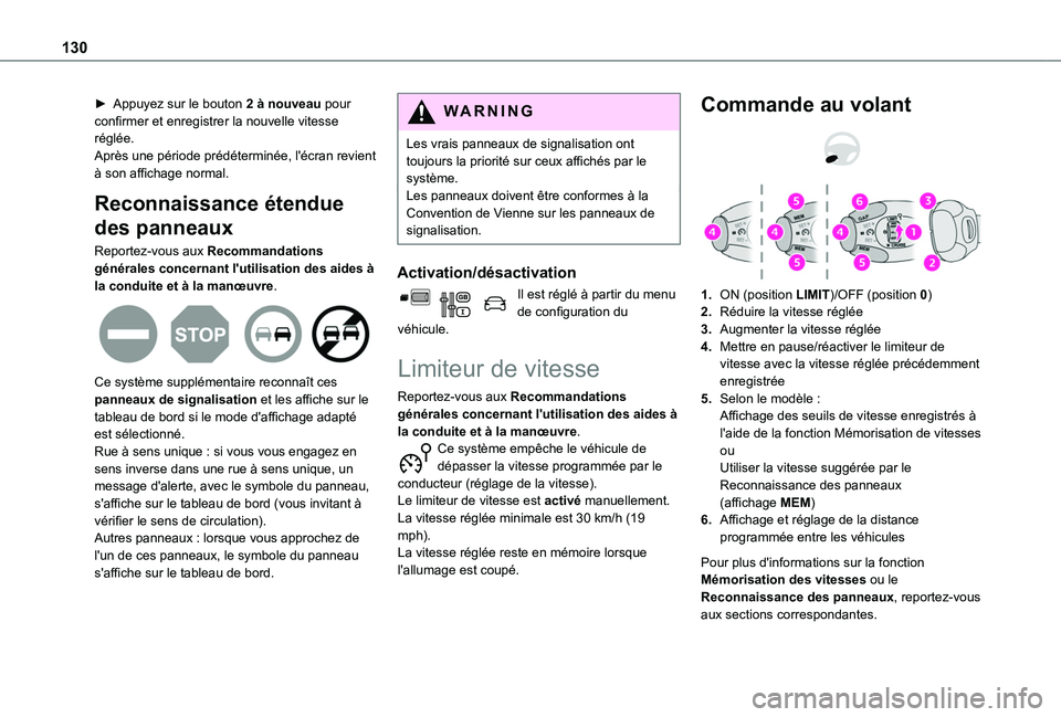 TOYOTA PROACE CITY 2020 Notices Demploi (in French) 130
► Appuyez sur le bouton 2 à nouveau pour confirmer et enregistrer la nouvelle vitesse réglée.Après une période prédéterminée, l'écran revient à son affichage normal.
Reconnaissance TOYOTA PROACE CITY 2020 Notices Demploi (in French) 130
► Appuyez sur le bouton 2 à nouveau pour confirmer et enregistrer la nouvelle vitesse réglée.Après une période prédéterminée, l'écran revient à son affichage normal.
Reconnaissance