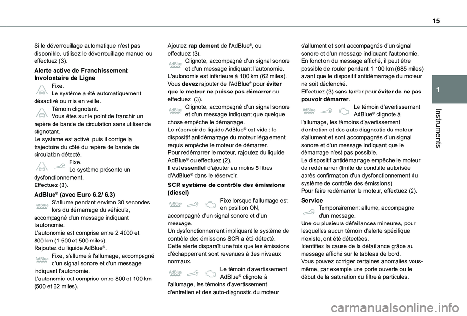 TOYOTA PROACE CITY VERSO 2020 Notices Demploi (in French) 15
Instruments
1
Si le déverrouillage automatique n'est pas disponible, utilisez le déverrouillage manuel ou effectuez (3).
Alerte active de Franchissement Involontaire de LigneFixe.Le système TOYOTA PROACE CITY VERSO 2020 Notices Demploi (in French) 15
Instruments
1
Si le déverrouillage automatique n'est pas disponible, utilisez le déverrouillage manuel ou effectuez (3).
Alerte active de Franchissement Involontaire de LigneFixe.Le système