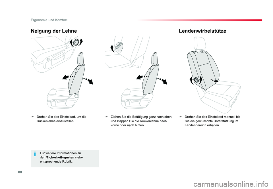 TOYOTA PROACE VERSO 2018 Betriebsanleitungen (in German) 88
Ergonomie und Komfort
Proace_Verso_de_Chap03_ergonomie-et-confort_ed01-2016
F Drehen Sie das Einstellrad, um die Rückenlehne einzustellen.
Neigung der Lehne
F Drehen Sie das Einstellrad manuell TOYOTA PROACE VERSO 2018 Betriebsanleitungen (in German) 88
Ergonomie und Komfort
Proace_Verso_de_Chap03_ergonomie-et-confort_ed01-2016
F Drehen Sie das Einstellrad, um die Rückenlehne einzustellen.
Neigung der Lehne
F Drehen Sie das Einstellrad manuell