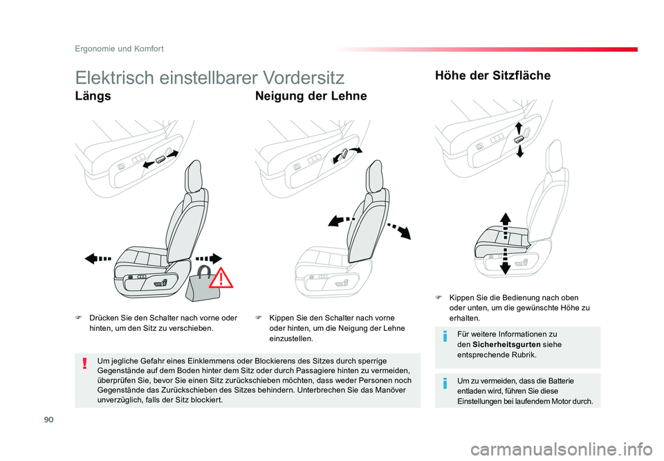 TOYOTA PROACE VERSO 2018 Betriebsanleitungen (in German) 90
Ergonomie und Komfort
Proace_Verso_de_Chap03_ergonomie-et-confort_ed01-2016
Elektrisch einstellbarer Vordersitz
LängsNeigung der LehneHöhe der Sitzfläche
Um zu vermeiden, dass die Batterie
entl TOYOTA PROACE VERSO 2018 Betriebsanleitungen (in German) 90
Ergonomie und Komfort
Proace_Verso_de_Chap03_ergonomie-et-confort_ed01-2016
Elektrisch einstellbarer Vordersitz
LängsNeigung der LehneHöhe der Sitzfläche
Um zu vermeiden, dass die Batterie
entl