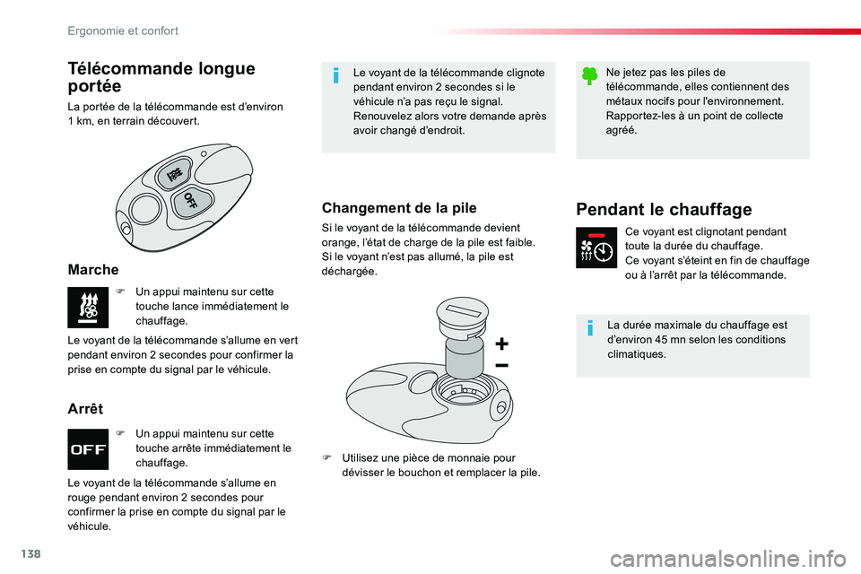 TOYOTA PROACE VERSO 2018 Notices Demploi (in French) 138
F Un appui maintenu sur cette touche arrête immédiatement le chauffage.
F Un appui maintenu sur cette touche lance immédiatement le chauffage.
Le voyant de la télécommande s’allume en rouge TOYOTA PROACE VERSO 2018 Notices Demploi (in French) 138
F Un appui maintenu sur cette touche arrête immédiatement le chauffage.
F Un appui maintenu sur cette touche lance immédiatement le chauffage.
Le voyant de la télécommande s’allume en rouge