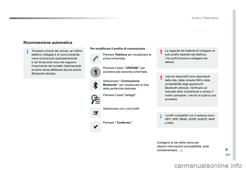 TOYOTA PROACE VERSO 2018 Manuale duso (in Italian) .
397
1
Audio e Telematica
Spacetourer-VP_it_Chap10b_NAC-1_ed01-2016
Premere Telefono per visualizzare la
prima schermata.
Selezionare " Connessione
Bluetooth " per visualizzare la lista
TOYOTA PROACE VERSO 2018 Manuale duso (in Italian) .
397
1
Audio e Telematica
Spacetourer-VP_it_Chap10b_NAC-1_ed01-2016
Premere Telefono per visualizzare la
prima schermata.
Selezionare " Connessione
Bluetooth " per visualizzare la lista