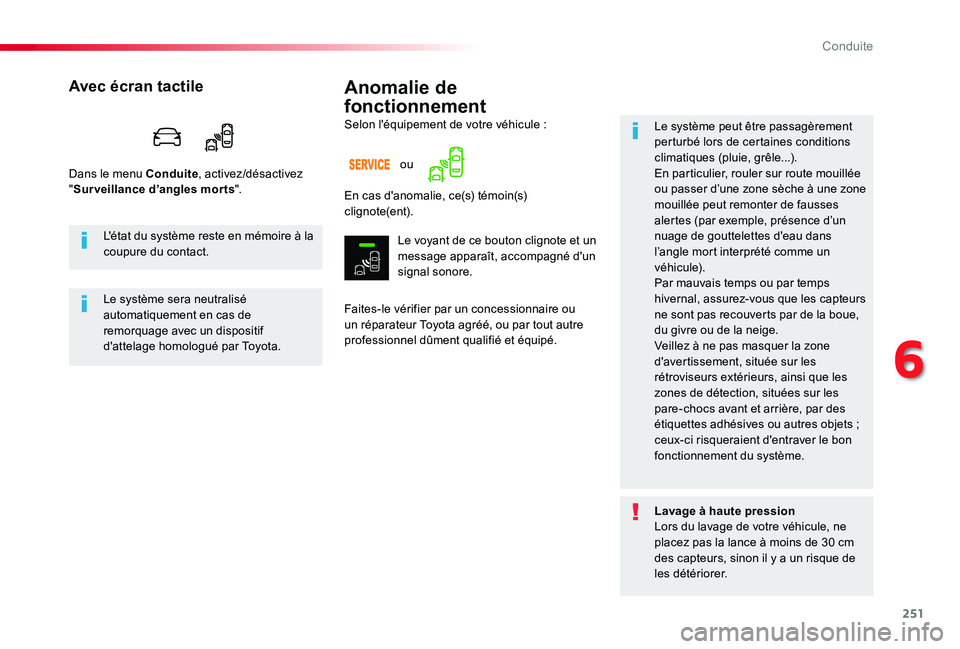 TOYOTA PROACE VERSO 2019 Notices Demploi (in French) 251
Anomalie de
fonctionnement
Faites-le vérifier par un concessionnaire ou un réparateur Toyota agréé, ou par tout autre professionnel dûment qualifié et équipé.
Le système peut être passa TOYOTA PROACE VERSO 2019 Notices Demploi (in French) 251
Anomalie de
fonctionnement
Faites-le vérifier par un concessionnaire ou un réparateur Toyota agréé, ou par tout autre professionnel dûment qualifié et équipé.
Le système peut être passa