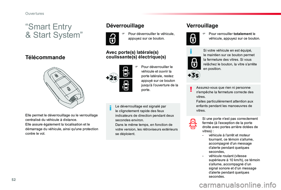 TOYOTA PROACE VERSO 2019 Notices Demploi (in French) 52
“Smart Entry
& Start System”
Elle permet le déverrouillage ou le verrouillage centralisé du véhicule à distance.Elle assure également la localisation et le démarrage du véhicule, ainsi TOYOTA PROACE VERSO 2019 Notices Demploi (in French) 52
“Smart Entry
& Start System”
Elle permet le déverrouillage ou le verrouillage centralisé du véhicule à distance.Elle assure également la localisation et le démarrage du véhicule, ainsi