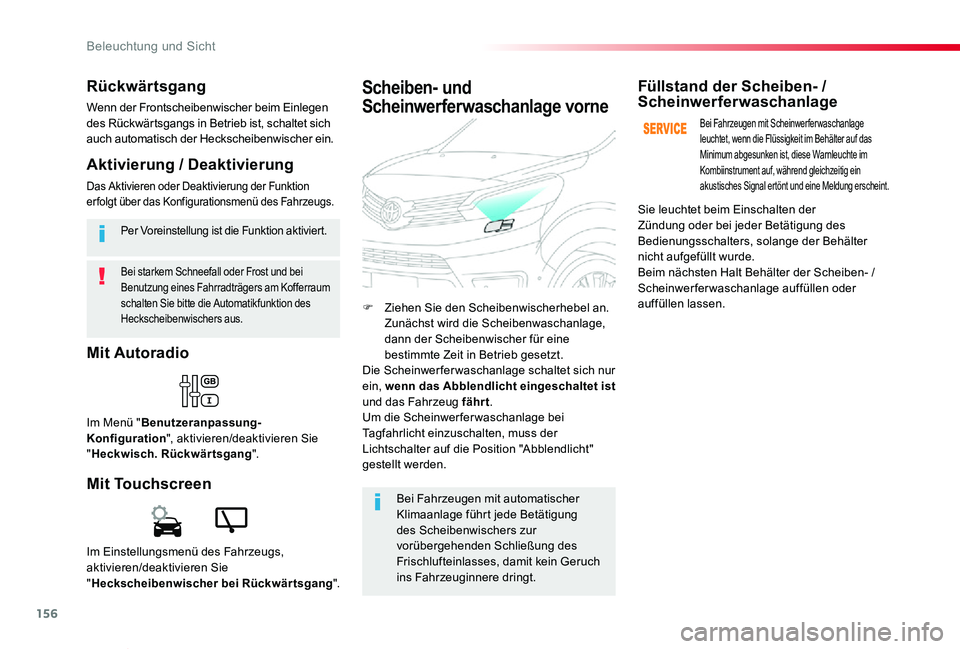 TOYOTA PROACE VERSO 2019 Betriebsanleitungen (in German) 156
Proace_Verso_de_Chap04_eclairage-et-visibilite_ed01-2019
Bei starkem Schneefall oder Frost und bei Benutzung eines Fahrradträgers am Kofferraum schalten Sie bitte die Automatikfunktion des Hecksc TOYOTA PROACE VERSO 2019 Betriebsanleitungen (in German) 156
Proace_Verso_de_Chap04_eclairage-et-visibilite_ed01-2019
Bei starkem Schneefall oder Frost und bei Benutzung eines Fahrradträgers am Kofferraum schalten Sie bitte die Automatikfunktion des Hecksc