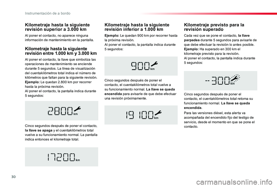 TOYOTA PROACE VERSO 2019 Manuale de Empleo (in Spanish) 30
ProaceVerso_es_Chap01_instruments-de-bord_ed01-2019
Kilometraje hasta la siguiente revisión entre 1.000 km y 3.000 km
Al poner el contacto, la llave que simboliza las operaciones de mantenimiento TOYOTA PROACE VERSO 2019 Manuale de Empleo (in Spanish) 30
ProaceVerso_es_Chap01_instruments-de-bord_ed01-2019
Kilometraje hasta la siguiente revisión entre 1.000 km y 3.000 km
Al poner el contacto, la llave que simboliza las operaciones de mantenimiento