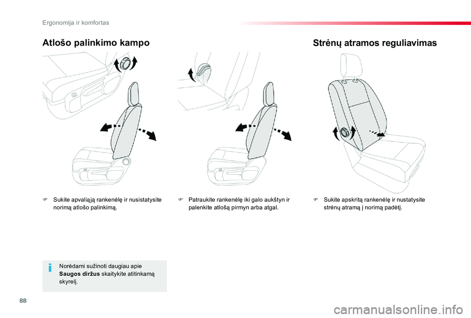 TOYOTA PROACE VERSO 2019 Eksploatavimo vadovas (in Lithuanian) 88
Proace verso_LT_Chap03_ergonomie-et-confort_ed01-2019
F Sukite apvalią ją rankenėlę ir nusistatysite norimą atlošo palinkimą.
Atlošo palinkimo kampo
F Sukite apskritą rankenėlę ir nustat TOYOTA PROACE VERSO 2019 Eksploatavimo vadovas (in Lithuanian) 88
Proace verso_LT_Chap03_ergonomie-et-confort_ed01-2019
F Sukite apvalią ją rankenėlę ir nusistatysite norimą atlošo palinkimą.
Atlošo palinkimo kampo
F Sukite apskritą rankenėlę ir nustat