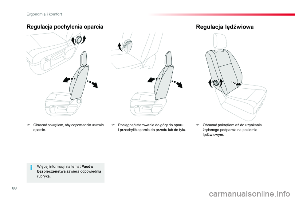 TOYOTA PROACE VERSO 2019 Instrukcja obsługi (in Polish) 88
Proace-Verso_pl_Chap03_ergonomie-et-confort_ed01-2019
F Obracać pokrętłem, aby odpowiednio ustawić oparcie.
Regulacja pochylenia oparcia
F Obracać pokrętłem aż do uzyskania żądanego podpa TOYOTA PROACE VERSO 2019 Instrukcja obsługi (in Polish) 88
Proace-Verso_pl_Chap03_ergonomie-et-confort_ed01-2019
F Obracać pokrętłem, aby odpowiednio ustawić oparcie.
Regulacja pochylenia oparcia
F Obracać pokrętłem aż do uzyskania żądanego podpa