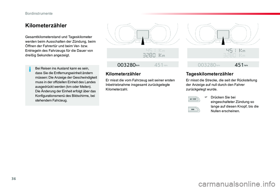 TOYOTA PROACE VERSO 2020 Betriebsanleitungen (in German) 36
Proace_Verso_de_Chap01_instruments-de-bord_ed2019_V02
Kilometerzähler
Gesamtkilometerstand und Tageskilometer werden beim Ausschalten der Zündung, beim Öffnen der Fahrertür und beim Ver- bzw. E TOYOTA PROACE VERSO 2020 Betriebsanleitungen (in German) 36
Proace_Verso_de_Chap01_instruments-de-bord_ed2019_V02
Kilometerzähler
Gesamtkilometerstand und Tageskilometer werden beim Ausschalten der Zündung, beim Öffnen der Fahrertür und beim Ver- bzw. E