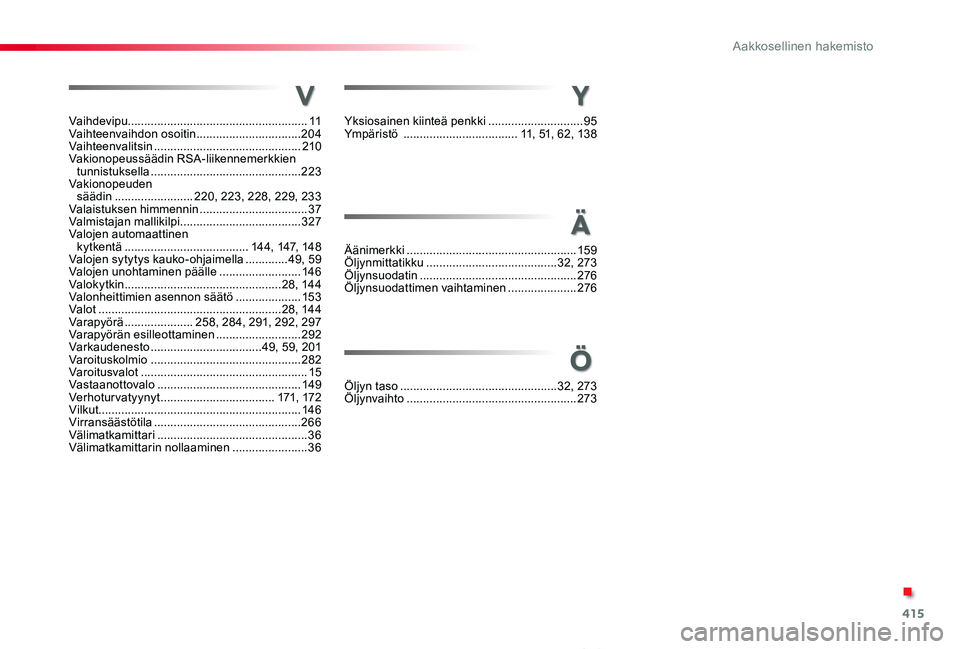 TOYOTA PROACE VERSO 2020 Omistajan Käsikirja (in Finnish) 415
ProaceVerso_fi_Chap11_index-alpha_ed01-2019
sv
TOYOTA PROACE VERSO 2020 Omistajan Käsikirja (in Finnish) 415
ProaceVerso_fi_Chap11_index-alpha_ed01-2019
sv