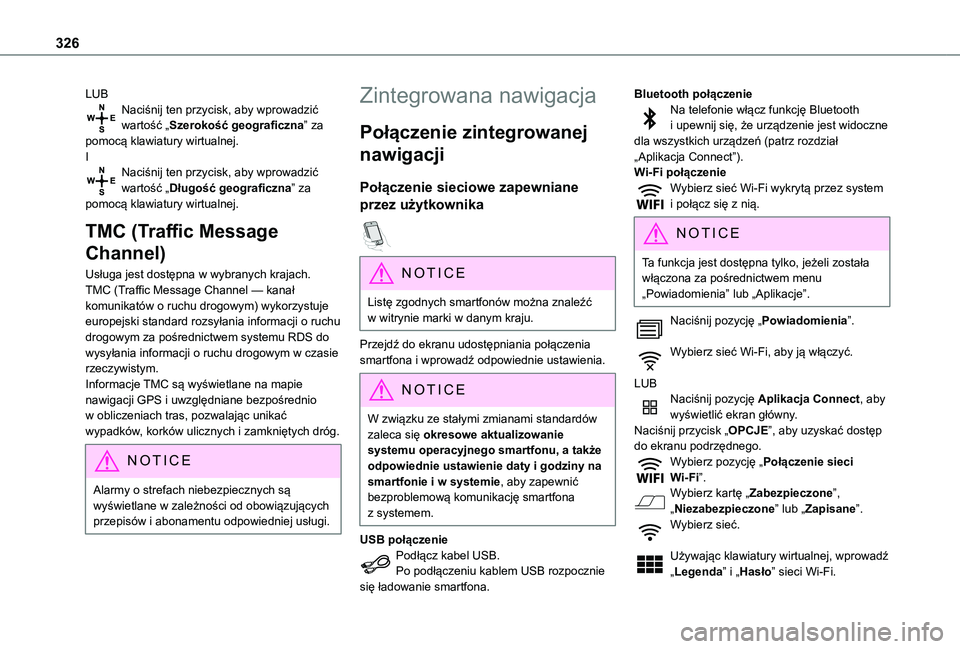 TOYOTA PROACE VERSO EV 2021 Instrukcja obsługi (in Polish) 326
LUBNaciśnij ten przycisk, aby wprowadzić wartość „Szerokość geograficzna” za pomocą klawiatury wirtualnej.INaciśnij ten przycisk, aby wprowadzić wartość „Długość geograficzna TOYOTA PROACE VERSO EV 2021 Instrukcja obsługi (in Polish) 326
LUBNaciśnij ten przycisk, aby wprowadzić wartość „Szerokość geograficzna” za pomocą klawiatury wirtualnej.INaciśnij ten przycisk, aby wprowadzić wartość „Długość geograficzna