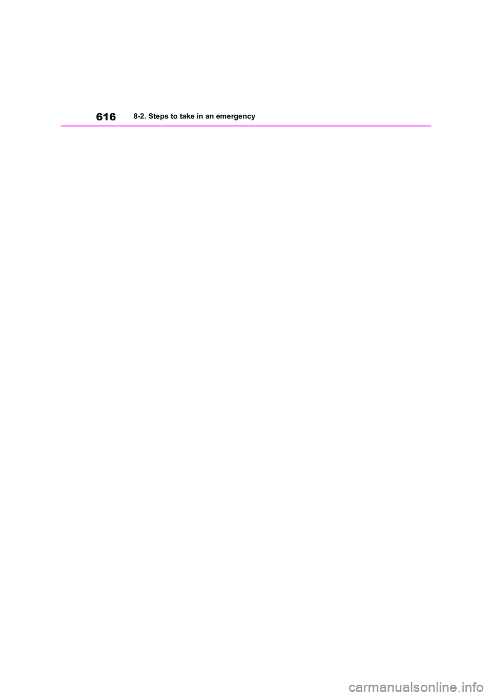 TOYOTA RAV4 PHEV 2021 Owners Manual 6168-2. Steps to take in an emergency TOYOTA RAV4 PHEV 2021 Owners Manual 6168-2. Steps to take in an emergency