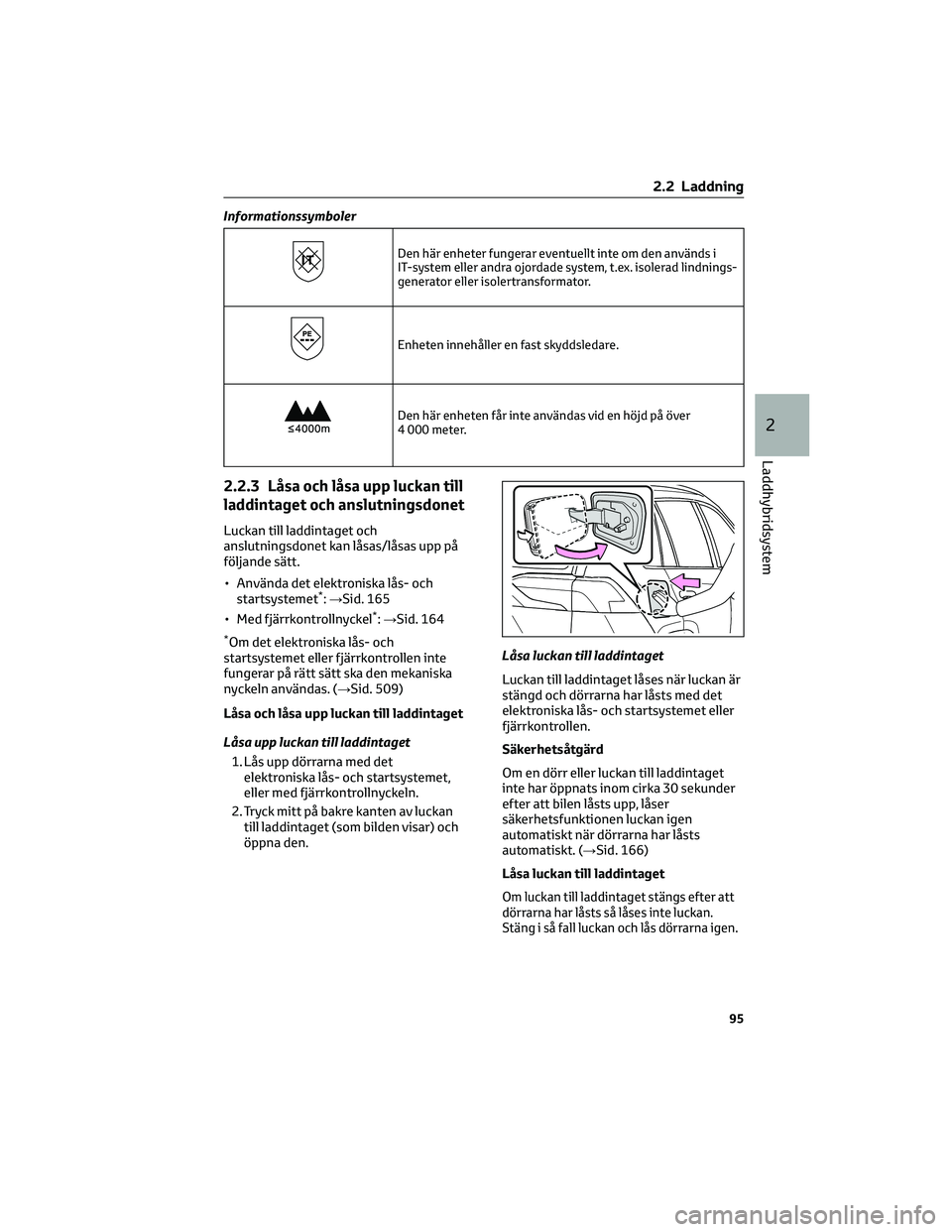TOYOTA RAV4 PHEV 2021 Bruksanvisningar (in Swedish) Informationssymboler
Den här enheter fungerar eventuellt inte om den används i
IT-system eller andra ojordade system, t.ex. isolerad lindnings-
generator eller isolertransformator.
Enheten innehåll TOYOTA RAV4 PHEV 2021 Bruksanvisningar (in Swedish) Informationssymboler
Den här enheter fungerar eventuellt inte om den används i
IT-system eller andra ojordade system, t.ex. isolerad lindnings-
generator eller isolertransformator.
Enheten innehåll