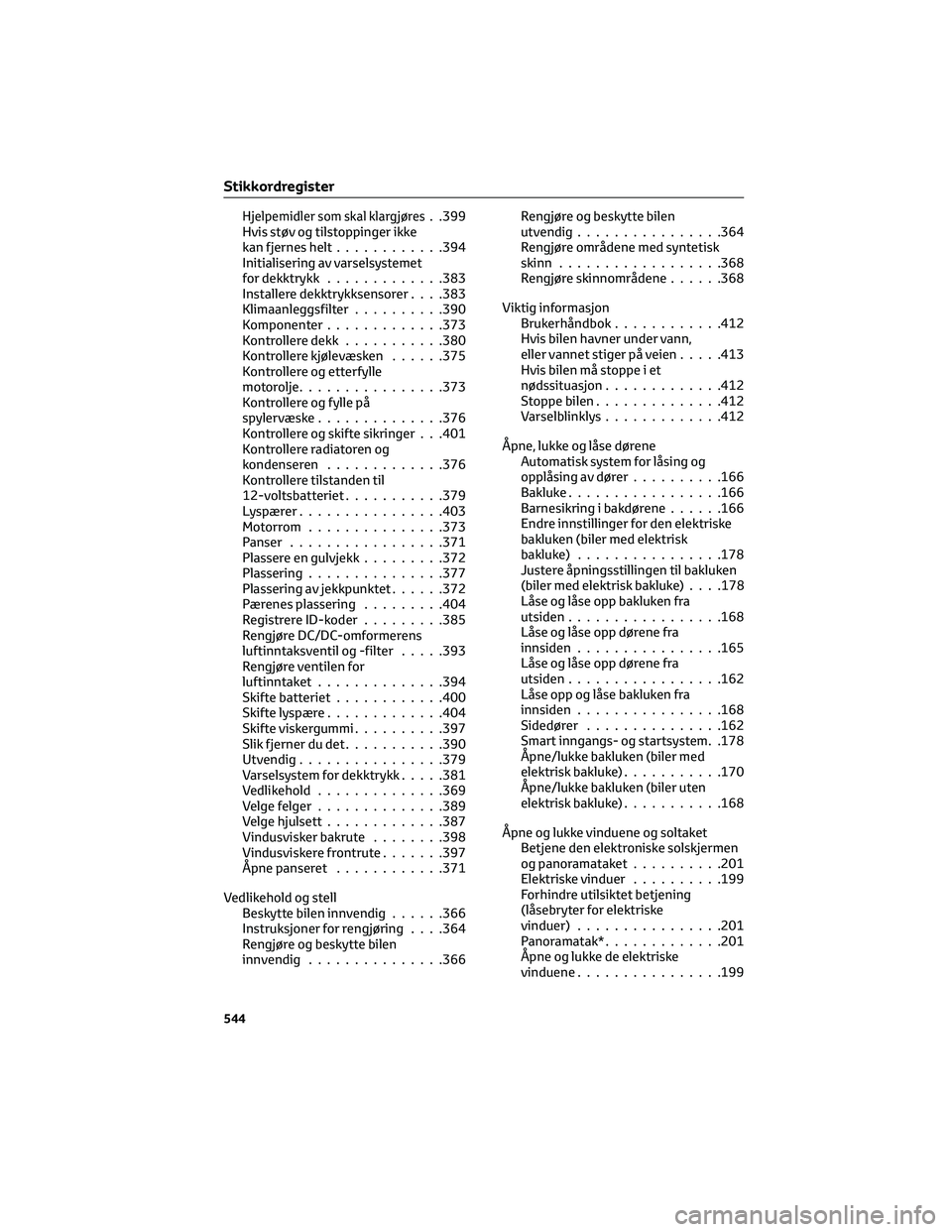 TOYOTA RAV4 PHEV 2021 Instruksjoner for bruk (in Norwegian) Hjelpemidler som skal klargjøres . .399
Hvis støv og tilstoppinger ikke
kan fjernes helt............394
Initialisering av varselsystemet
for dekktrykk.............383
Installere dekktrykksensorer. . TOYOTA RAV4 PHEV 2021 Instruksjoner for bruk (in Norwegian) Hjelpemidler som skal klargjøres . .399
Hvis støv og tilstoppinger ikke
kan fjernes helt............394
Initialisering av varselsystemet
for dekktrykk.............383
Installere dekktrykksensorer. .