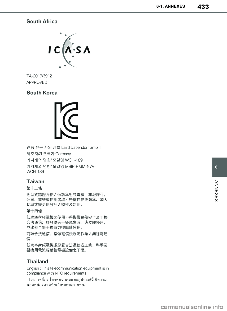 TOYOTA SUPRA 2019 Notices Demploi (in French) 433
6
Supra Owners Manual_EK
6-1. ANNEXES
ANNEXES
Supra_OM_French_OM99T06K.book 433 ページ 2019年2月20日 水曜日 午前11時9分 TOYOTA SUPRA 2019 Notices Demploi (in French) 433
6
Supra Owners Manual_EK
6-1. ANNEXES
ANNEXES
Supra_OM_French_OM99T06K.book 433 ページ 2019年2月20日 水曜日 午前11時9分