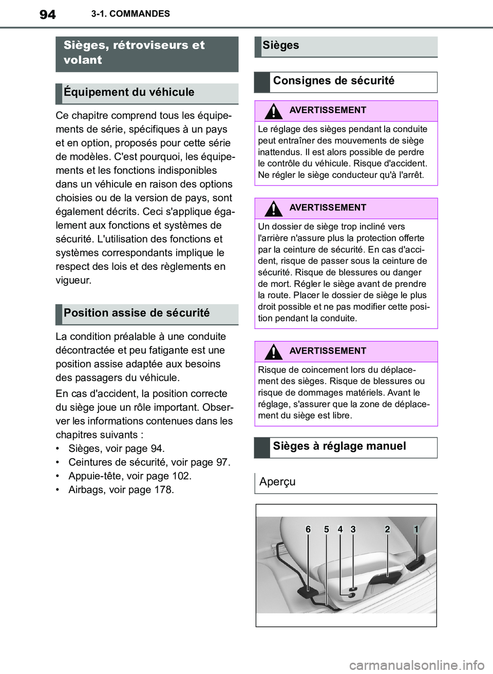TOYOTA SUPRA 2019 Notices Demploi (in French) 94
Supra Owners Manual_EK
3-1. COMMANDES
Ce chapitre comprend tous les équipe-
ments de série, spécifiques à un pays
et en option, proposés pour cette série
de modèles. Cest pourquoi, les TOYOTA SUPRA 2019 Notices Demploi (in French) 94
Supra Owners Manual_EK
3-1. COMMANDES
Ce chapitre comprend tous les équipe-
ments de série, spécifiques à un pays
et en option, proposés pour cette série
de modèles. Cest pourquoi, les