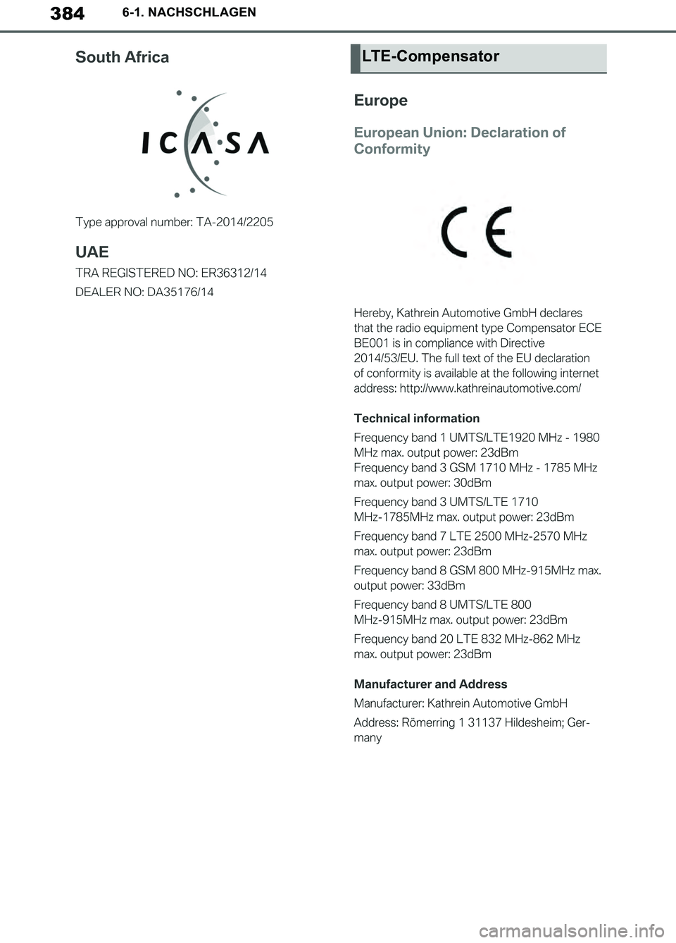 TOYOTA SUPRA 2019 Betriebsanleitungen (in German) 384
Supra Owner’s Manual_EM
6-1. NACHSCHLAGEN
LTE-Compensator
Supra_OM_German_OM99T07M.book 384 ページ 2019年2月20日 水曜日 午前11時16分 TOYOTA SUPRA 2019 Betriebsanleitungen (in German) 384
Supra Owner’s Manual_EM
6-1. NACHSCHLAGEN
LTE-Compensator
Supra_OM_German_OM99T07M.book 384 ページ 2019年2月20日 水曜日 午前11時16分