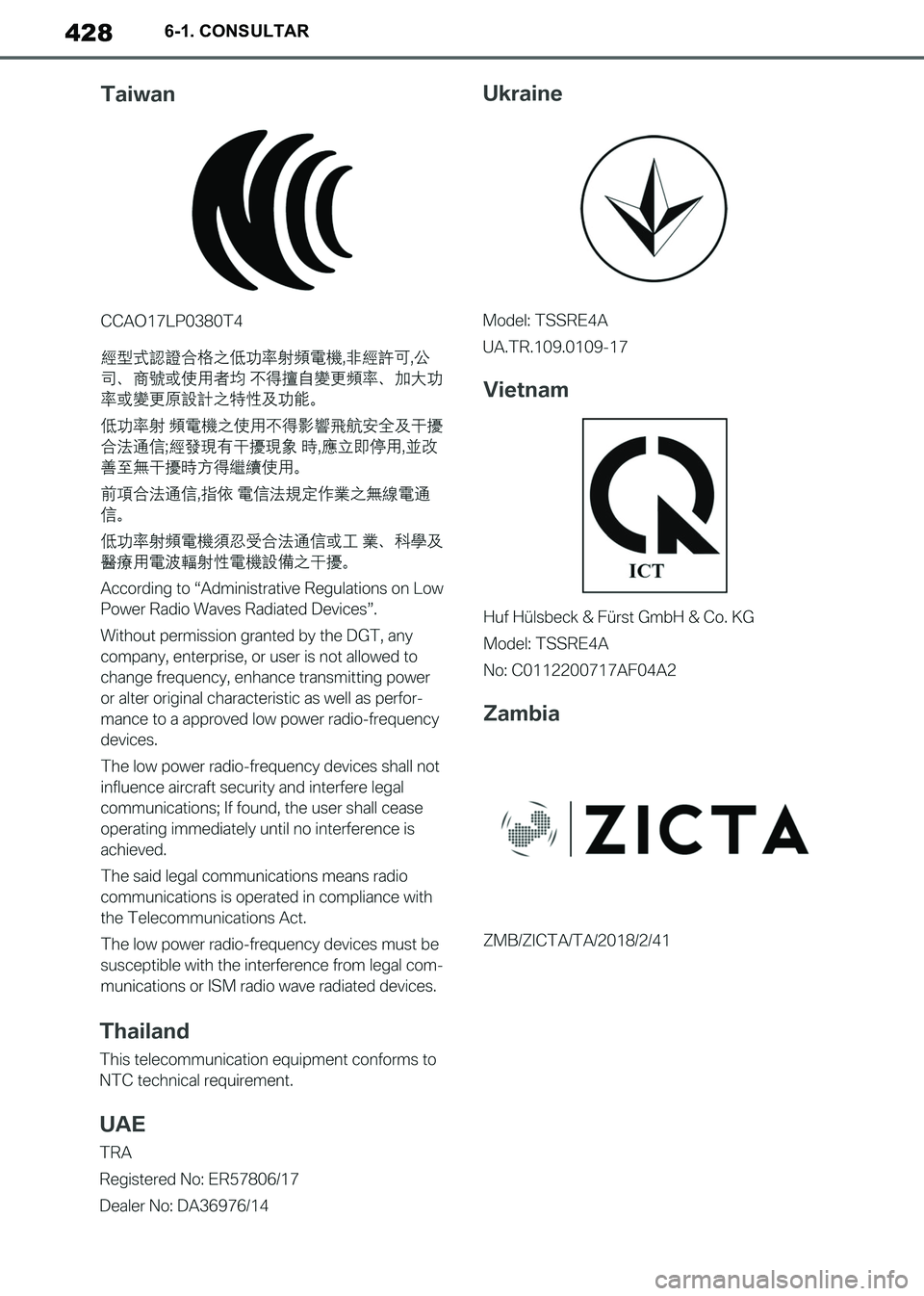 TOYOTA SUPRA 2019 Manuale de Empleo (in Spanish) 428
Supra Owners Manual_ES
6-1. CONSULTAR
Supra_OM_Spanish_OM99T08S.book 428 ページ 2019年2月20日 水曜日 午前10時35分 TOYOTA SUPRA 2019 Manuale de Empleo (in Spanish) 428
Supra Owners Manual_ES
6-1. CONSULTAR
Supra_OM_Spanish_OM99T08S.book 428 ページ 2019年2月20日 水曜日 午前10時35分