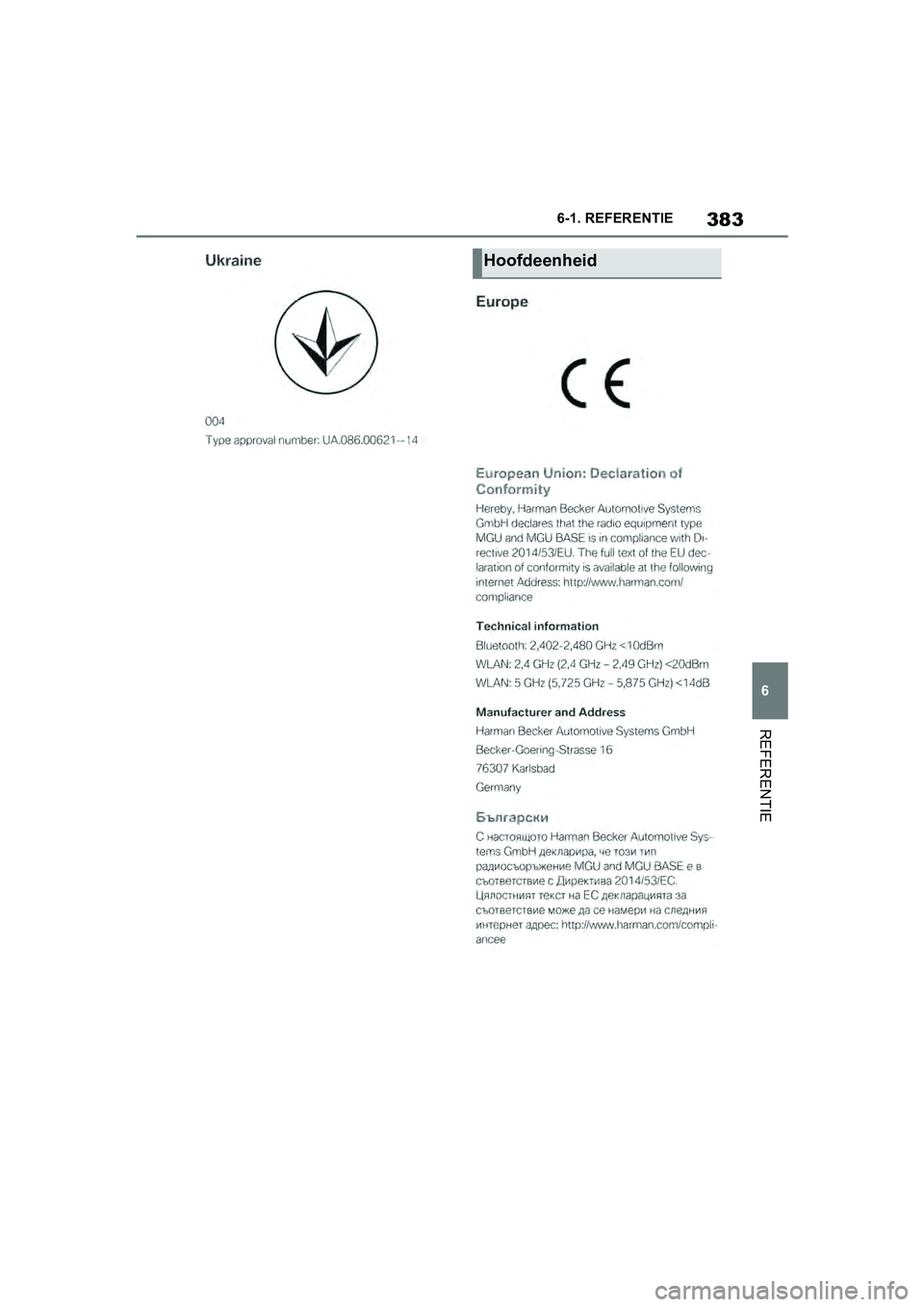 TOYOTA SUPRA 2019  Instructieboekje (in Dutch) 383
6
Handleiding Supra 6-1. REFERENTIE
REFERENTIE
Hoofdeenheid
Supra_OM_Europe_OM99T05E_1_190
3.book  Page 383  Wednesday, March 6, 2019  3:49 PM 