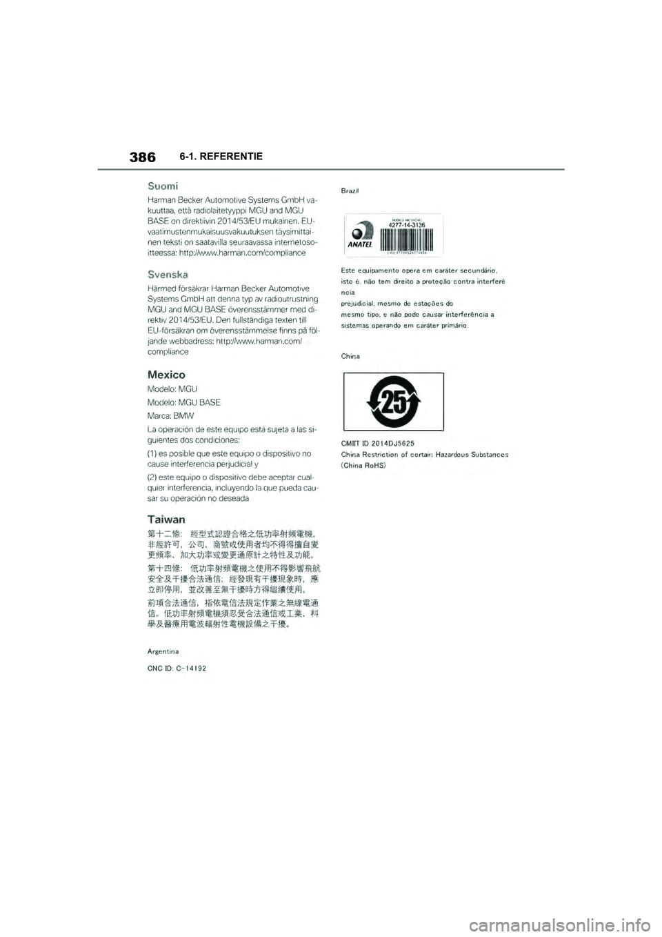 TOYOTA SUPRA 2019  Instructieboekje (in Dutch) 386
Handleiding Supra6-1. REFERENTIE
Supra_OM_Europe_OM99T05E_1_190
3.book  Page 386  Wednesday, March 6, 2019  3:49 PM 