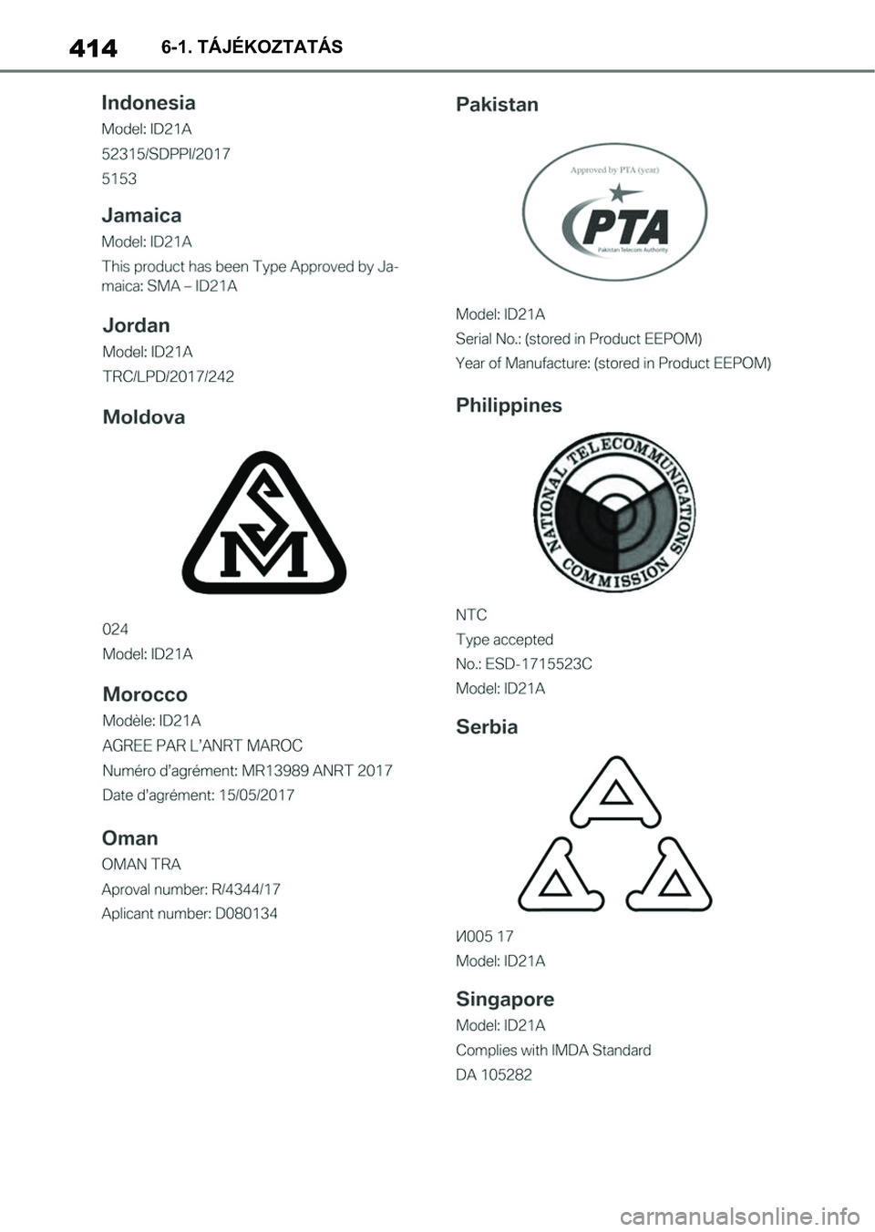 TOYOTA SUPRA 2019 Kezelési útmutató (in Hungarian) 4146-1. TÁJÉKOZTATÁS TOYOTA SUPRA 2019 Kezelési útmutató (in Hungarian) 4146-1. TÁJÉKOZTATÁS