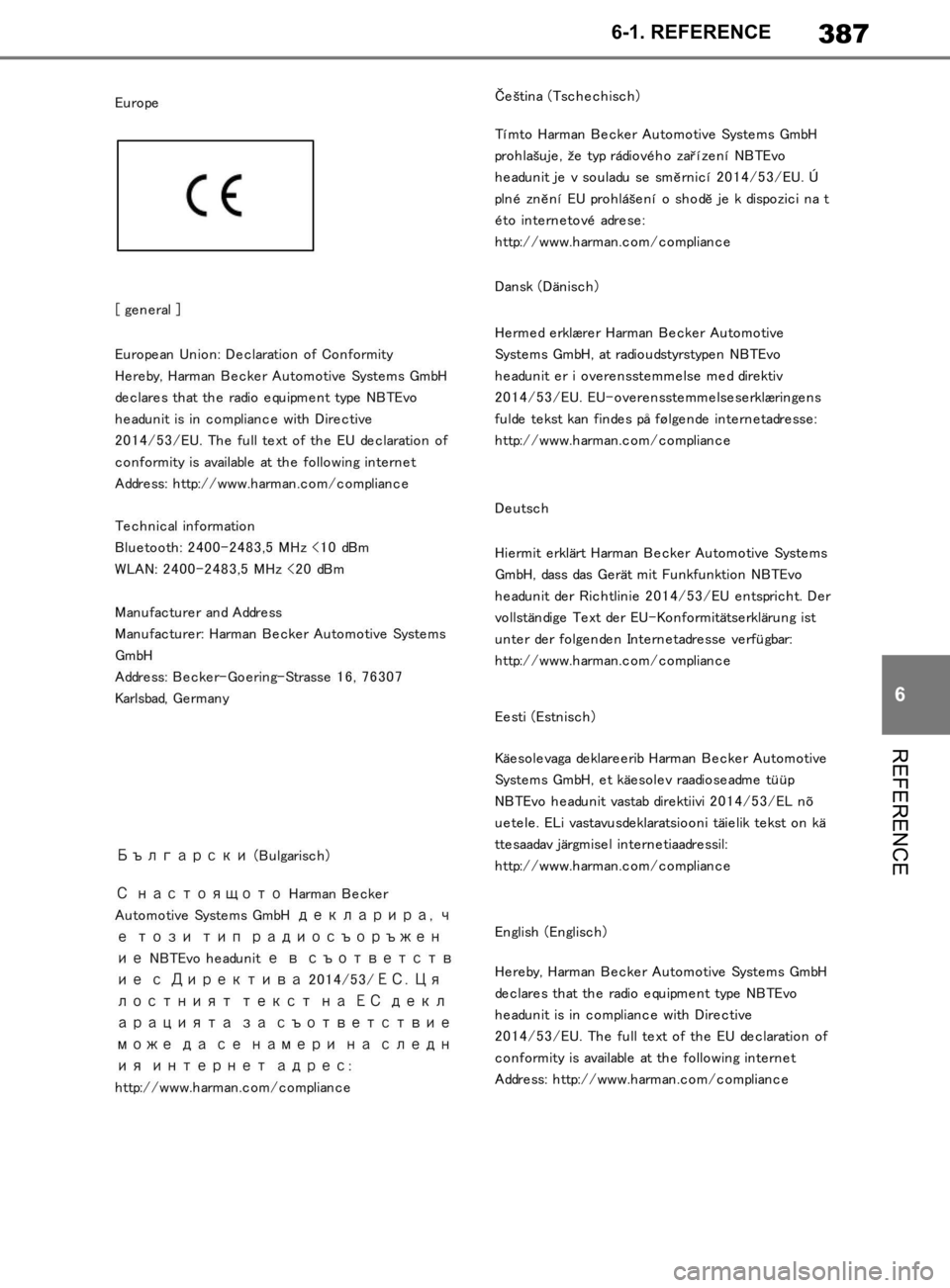 TOYOTA SUPRA 2019  Brugsanvisning (in Danish) 387
6
Instruktionsbog til Supra 6-1. REFERENCE
REFERENCE
OM99T05DK.book  Page 387  Friday, September 13, 2019  1:26 PM 