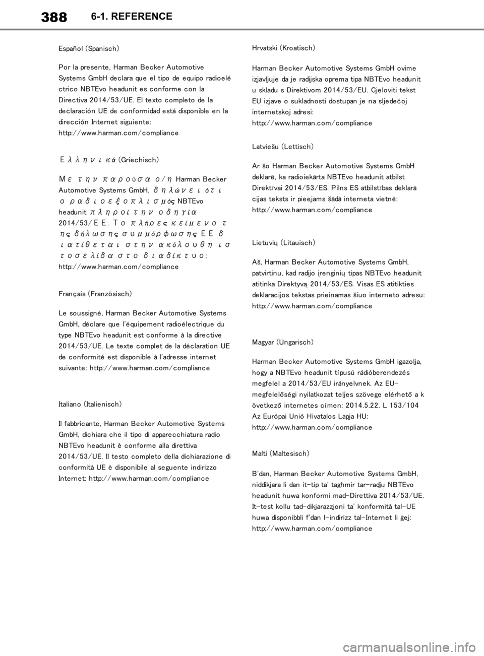 TOYOTA SUPRA 2019  Brugsanvisning (in Danish) 388
Instruktionsbog til Supra6-1. REFERENCE
OM99T05DK.book  Page 388  Friday, September 13, 2019  1:26 PM 