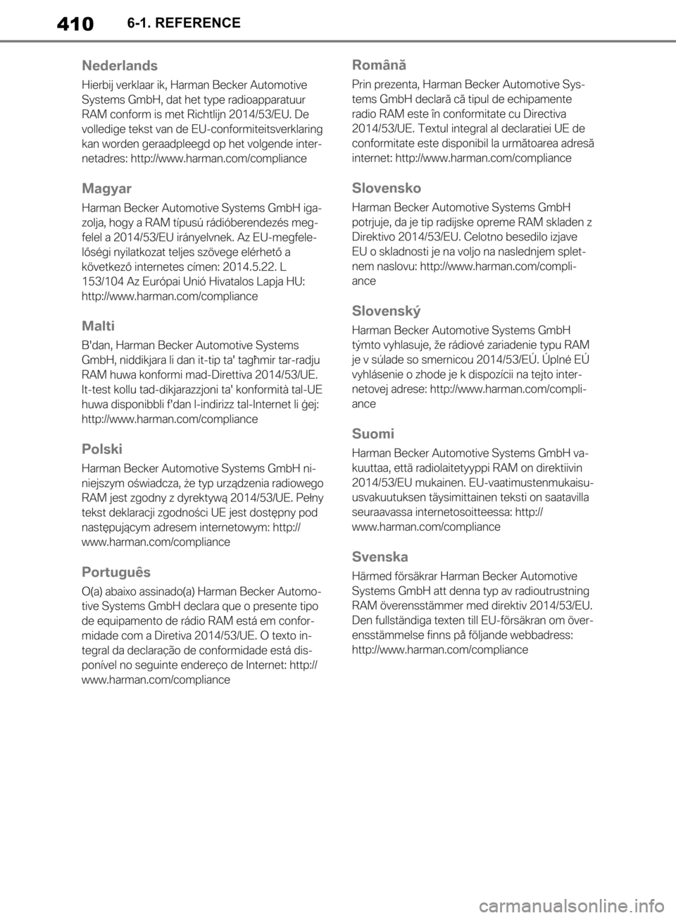 TOYOTA SUPRA 2019  Brugsanvisning (in Danish) 410
Instruktionsbog til Supra6-1. REFERENCE
OM99T05DK.book  Page 410  Friday, September 13, 2019  1:26 PM 