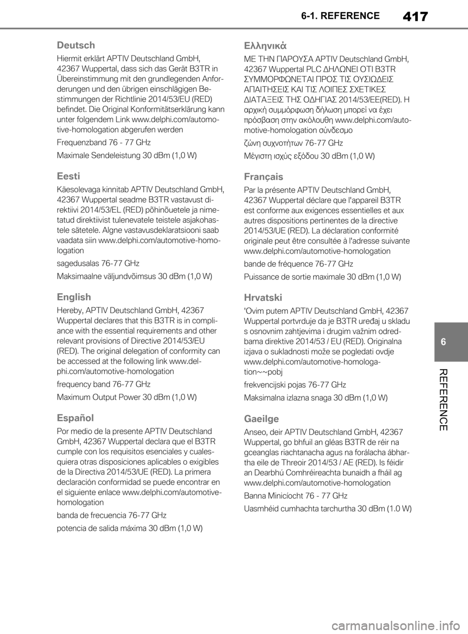 TOYOTA SUPRA 2019 Brugsanvisning (in Danish) 417
6
Instruktionsbog til Supra 6-1. REFERENCE
REFERENCE
OM99T05DK.book Page 417 Friday, September 13, 2019 1:26 PM TOYOTA SUPRA 2019 Brugsanvisning (in Danish) 417
6
Instruktionsbog til Supra 6-1. REFERENCE
REFERENCE
OM99T05DK.book Page 417 Friday, September 13, 2019 1:26 PM