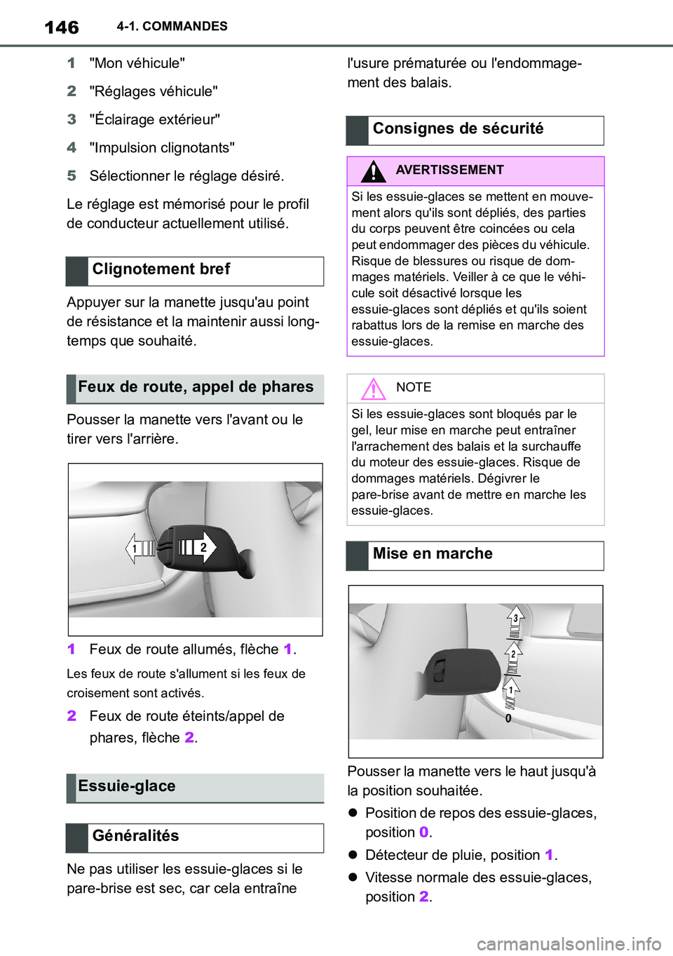 TOYOTA SUPRA 2020 Notices Demploi (in French) 146
Supra Owners Manual_EK
4-1. COMMANDES
1"Mon véhicule"
2"Réglages véhicule"
3"Éclairage extérieur"
4"Impulsion clignotants"
5Sélectionner le réglage désiré.
Le réglage est mémorisé pou TOYOTA SUPRA 2020 Notices Demploi (in French) 146
Supra Owners Manual_EK
4-1. COMMANDES
1"Mon véhicule"
2"Réglages véhicule"
3"Éclairage extérieur"
4"Impulsion clignotants"
5Sélectionner le réglage désiré.
Le réglage est mémorisé pou