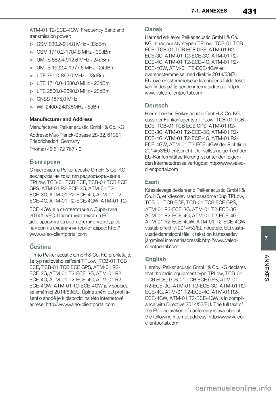 TOYOTA SUPRA 2020  Notices Demploi (in French) 431
7
Supra Owners Manual_EK
7-1. ANNEXES
ANNEXES
Supra_OM_French_OM99V75K.book  431 ページ  ２０１９年８月１６日　金曜日　午後２時２９分 