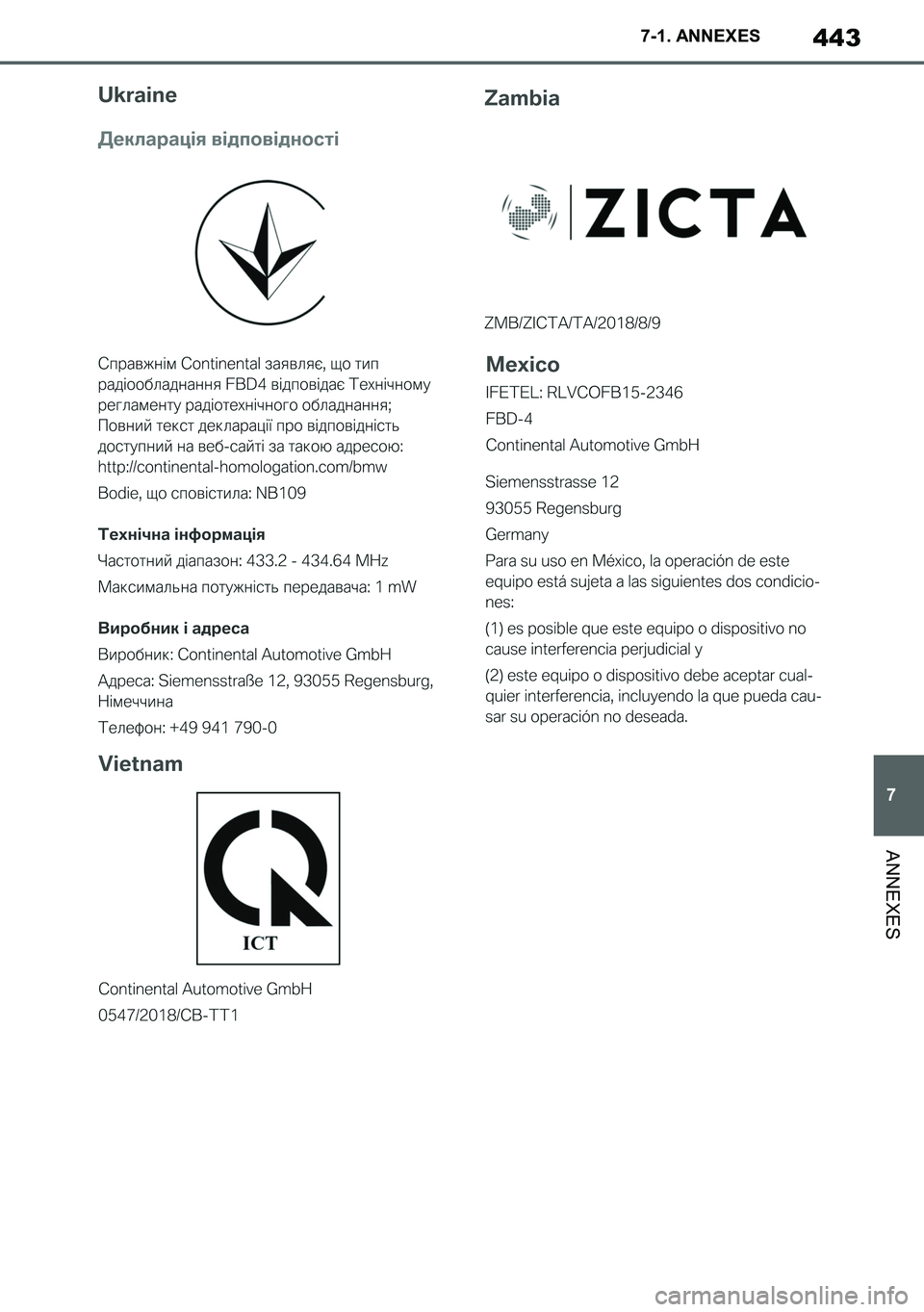 TOYOTA SUPRA 2020 Notices Demploi (in French) 443
7
Supra Owners Manual_EK
7-1. ANNEXES
ANNEXES
Supra_OM_French_OM99V75K.book 443 ページ 2019年8月16日 金曜日 午後2時29分 TOYOTA SUPRA 2020 Notices Demploi (in French) 443
7
Supra Owners Manual_EK
7-1. ANNEXES
ANNEXES
Supra_OM_French_OM99V75K.book 443 ページ 2019年8月16日 金曜日 午後2時29分
