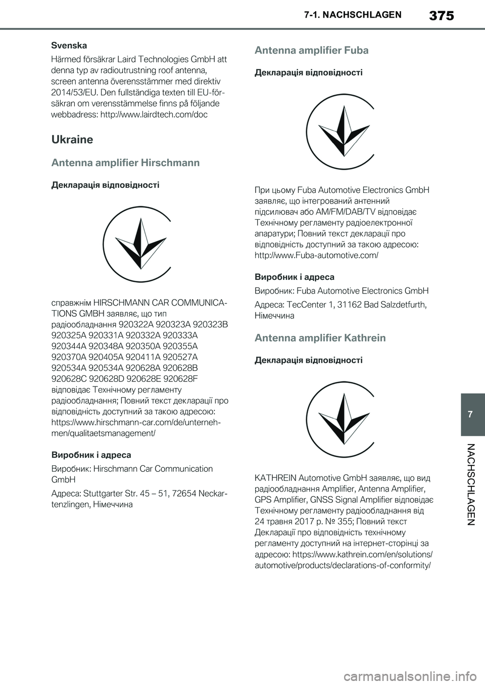 TOYOTA SUPRA 2020 Betriebsanleitungen (in German) 375
7
Supra Owners Manual_EM
7-1. NACHSCHLAGEN
NACHSCHLAGEN
Supra_OM_German_OM99V76M.book 375 ページ 2019年8月28日 水曜日 午後4時14分 TOYOTA SUPRA 2020 Betriebsanleitungen (in German) 375
7
Supra Owners Manual_EM
7-1. NACHSCHLAGEN
NACHSCHLAGEN
Supra_OM_German_OM99V76M.book 375 ページ 2019年8月28日 水曜日 午後4時14分